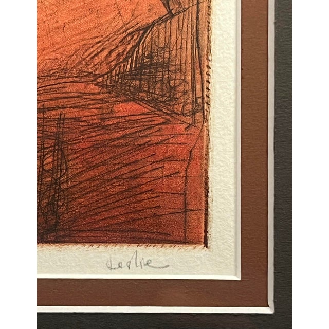 Contemporary 1998 Deslie Guthrie 'Bird’s Eye View"' Etching 1998 California Artist a/P For Sale - Image 3 of 10