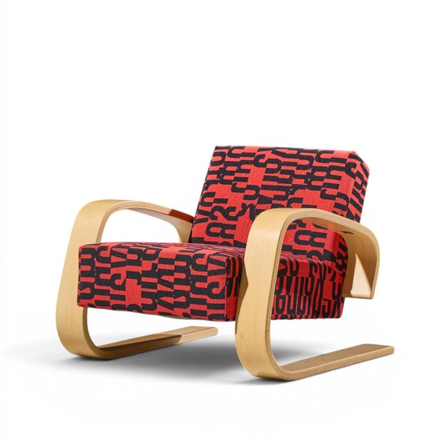 Mid-Century Modern Alvar Aalto Armchair 400 Tank Mid Century Bentwood Lounge Chair For Sale - Image 3 of 10