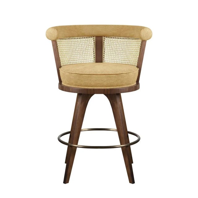 Brown George Bar Chair by Wood Tailors Club For Sale - Image 8 of 8