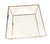 1980s Vintage Dux Sweden Minimalist White Metal Frame Two-Tier Glass Coffee Table For Sale - Image 5 of 5