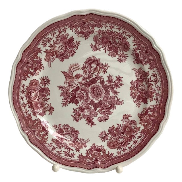 Vintage Red Fasan Porcelain Plate from Villeroy & Boch, 1970s For Sale