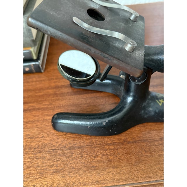 Metal Antique Bausch and Lomb Microscope For Sale - Image 7 of 14