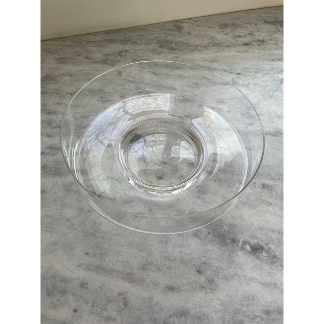 Late 20th Century Minimalist Glass Chip and Dip For Sale - Image 4 of 8