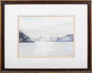 Edgar Silva, View of Porto, Watercolour on Paper