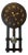 Antique Arts and Crafts Oak Wall Clock with 8-Day Striking Movement and Brass Numerals, 1900 For Sale