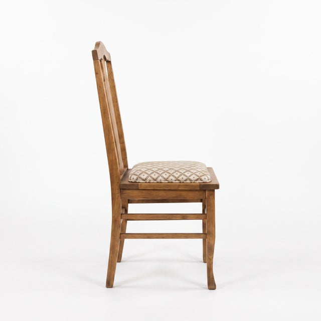 Early 20th Century American Oak T-Back Side Chair For Sale - Image 4 of 6