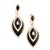 Natural diamond 3.87cts & black onyx 17.59cts earring in 18k gold For Sale - Image 4 of 6
