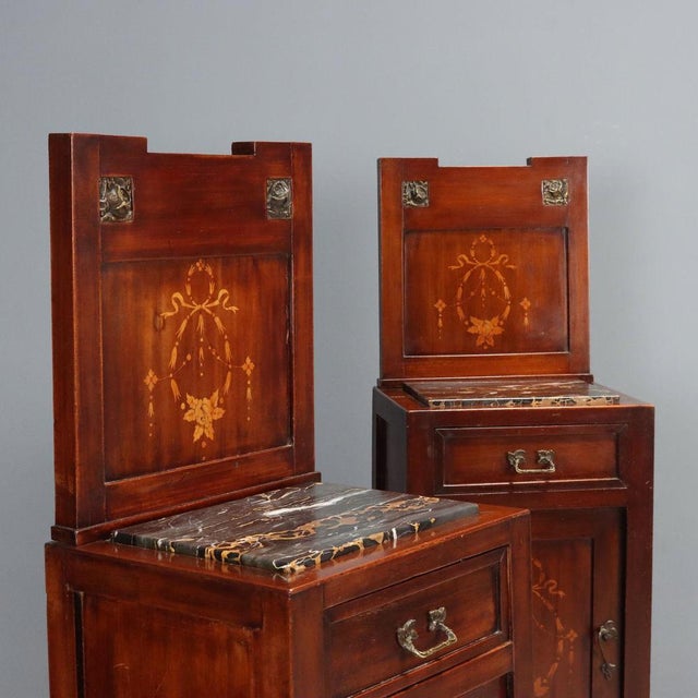 Liberty Bedside Tables in Mahogany, Set of 2 For Sale - Image 3 of 11