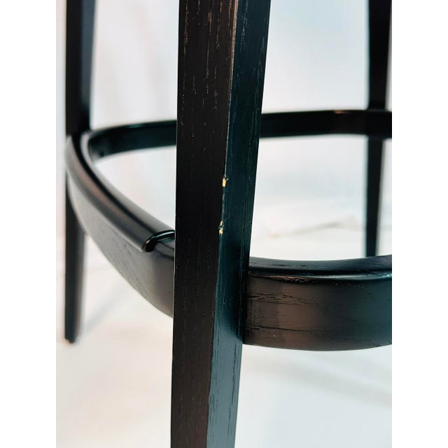 Black Pair of Eero Saarinen Barstools for Knoll, Upholstered, Labeled & Dated For Sale - Image 8 of 18