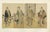 Title: Antique Japanese Actor Portraits: Four Kabuki Figures in Edo-Period Style : This 19th-century Japanese print...