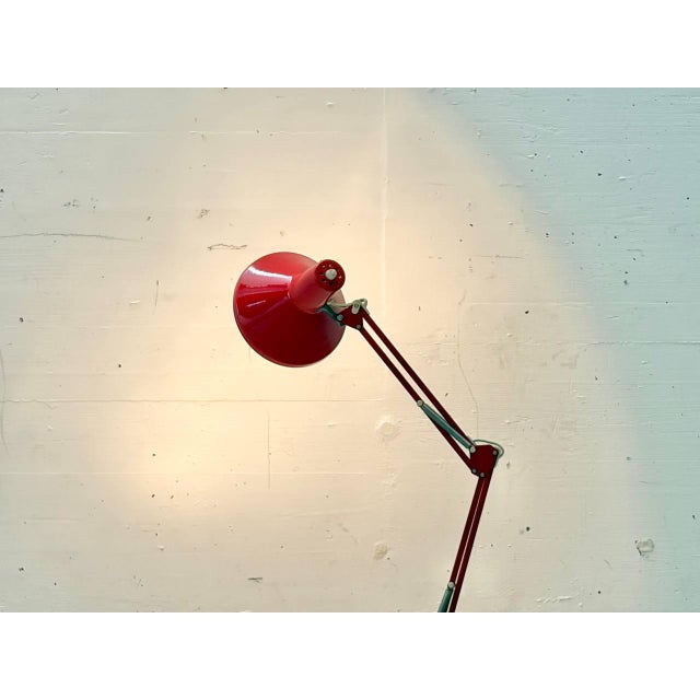 Red Mid-Century Articulated Desk Lamp in Red, 1970s For Sale - Image 8 of 17