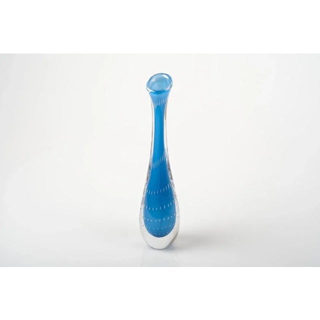 Glass Swedish Modern Glass Vase by Vicke Lindstrand for Kosta, 1950s For Sale - Image 7 of 9