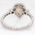 Metal Brazilian Imperial Topaz Ring With Natural Diamond Halo in 14k Solid White Gold For Sale - Image 7 of 7