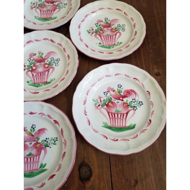 French 1900s Luneville Faince Plates For Sale - Image 3 of 10