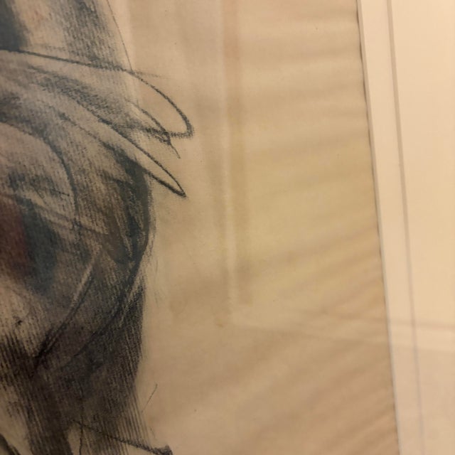 Mario Fallani “Study of Seated Woman” Pencil Drawing For Sale - Image 10 of 12