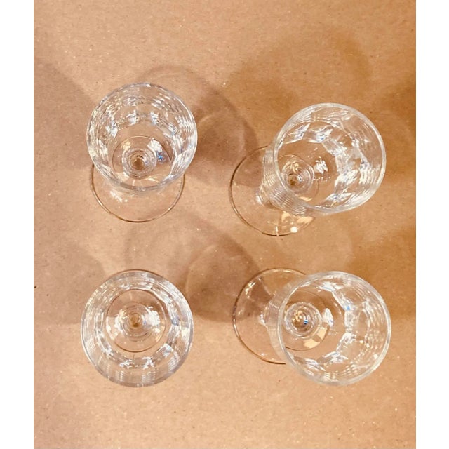 Antique Crystal Cordial Glasses- Set of 4 For Sale - Image 4 of 8