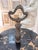 Neoclassical Vintage Neoclassical Bronze & Black Marble Pedestal Side Table For Sale - Image 3 of 5