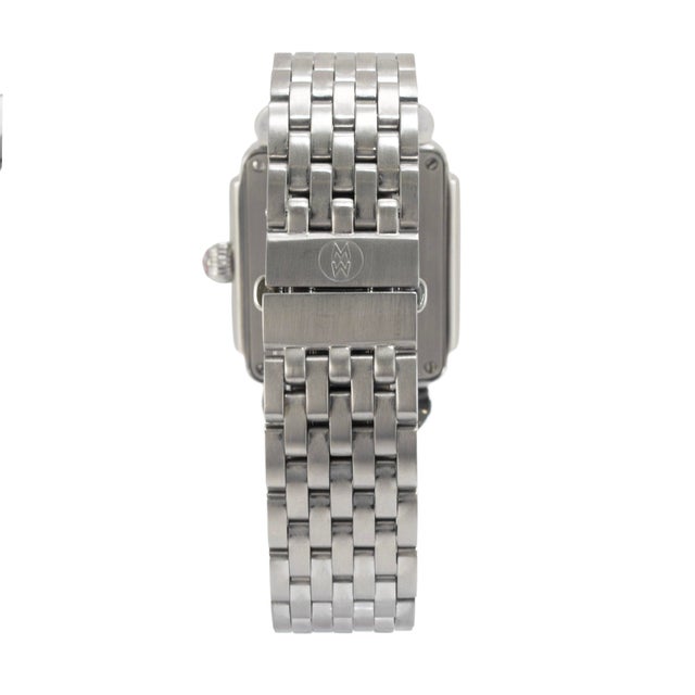 Michele by Fossil Deco 29mm Mww06v00a0046 Diamond Mop Dial Steel Quartz Watch For Sale In Houston - Image 6 of 10