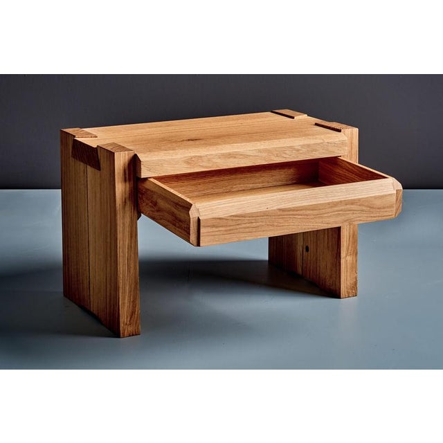 Early 21st Century T38 Bedside Tables in Oak attributed to Pierre Chapo, 2010, Set of 2 For Sale - Image 5 of 15