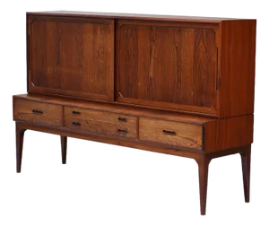 Model 54 Highboard in Rosewood by Kai Kristiansen for Schou Andersen, 1960s