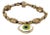 Vitality Green Evil Eye Gold Hematite Stone Bracelet For Sale