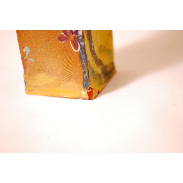 1960s Brutalist Style Vase in Scarified and Glazed Stoneware, 1960s For Sale - Image 5 of 10
