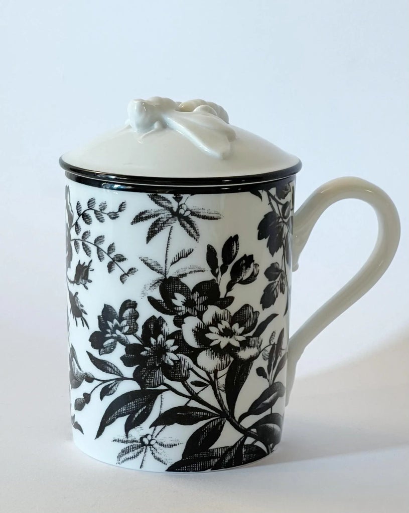 Gucci Porcelain Flowers Bee Mug | Chairish