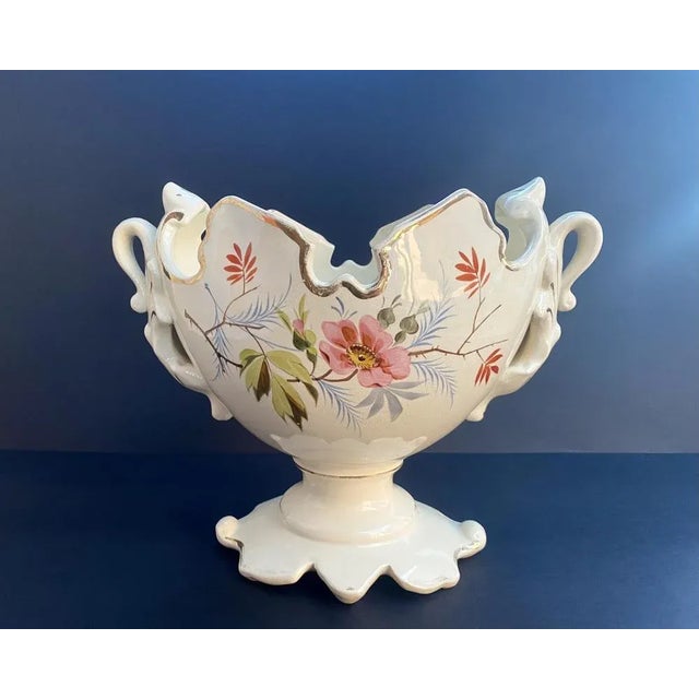 Vintage French Ceramic Planter, 1950 For Sale - Image 10 of 10
