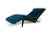 Blue Mid 20th Century Rosewood Framed Brazilian Modern Angled Chaise Lounge For Sale - Image 8 of 10