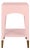 Matthew Izzo Home Patti Glossy Pink Lacquer One Drawer Side Table With Antique Brass Foot Caps For Sale