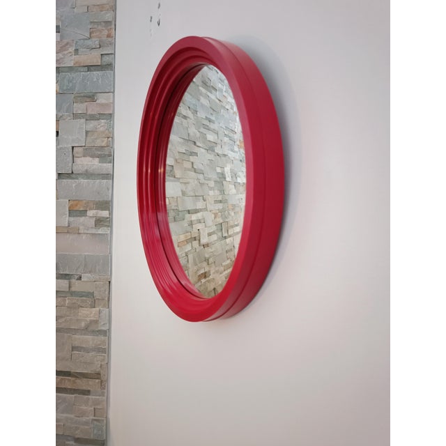 Space Age Round Plastic Mirror, 1970s For Sale - Image 3 of 7