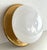 Mid-Century Italian Brass and Glass Flush Mount Light, 1960s For Sale - Image 6 of 16