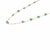 VR Jewels 14k Yellow Gold 6.84ct Pear-Cut Natural Emerald Station Necklace With Diamonds For Sale - Image 4 of 18