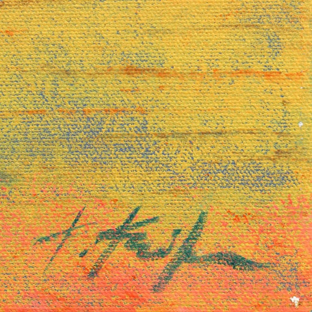 2020s Pink Memory - Coastal Sunset Ocean Artwork on Canvas by Kathleen Keifer For Sale - Image 5 of 9