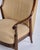 1930s Ear Flap Chair in Rosewood and Striped Fabric, 1930s For Sale - Image 5 of 10