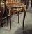 French French Accent Side Table With Glass Top, Gold Leaf & Bronze Details For Sale - Image 3 of 3
