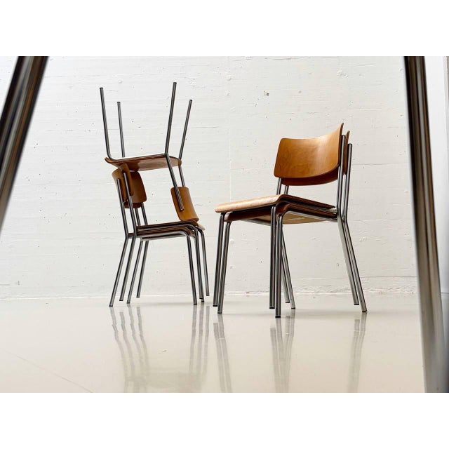 Brown Stackable Forum II Chair from Horgenglarus, 1970s For Sale - Image 8 of 18