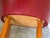 Red Vinyl Barrel Accent Chair With Tapered Wood Legs Mid-Century Modern 1960s For Sale - Image 11 of 11