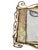Mid-Century Modern Mid 20th Century Hollywood Regency Gilt Iron Tea/Bar Cart on Wheels For Sale - Image 3 of 12