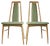 Set of Vintage Oak Eva Side Chairs by Niels Koefoed For Sale