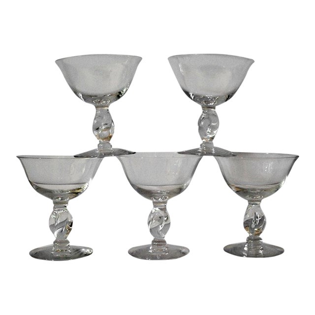 1950s champagne glasses clearance