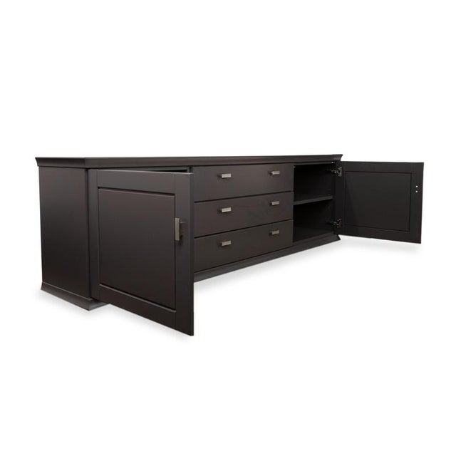 Modern Black Wood Sideboard from Musterring For Sale - Image 3 of 14
