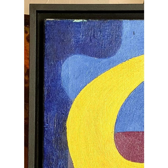 Late 20th Century Abstract Oil Painting on Canvas "Flowers", by Yuri Vassilievich Titov, Framed For Sale - Image 11 of 12