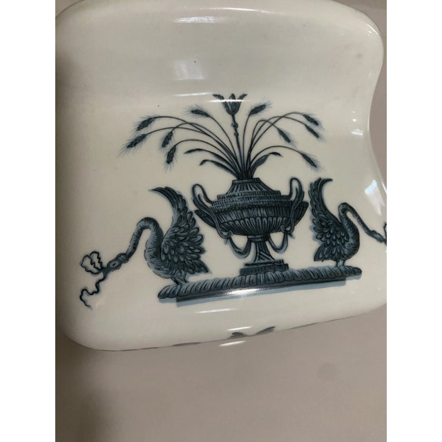 Hand Painted Paris France Lamballe Swan Empire Toilet Paper Holder For Sale In Cleveland - Image 6 of 6