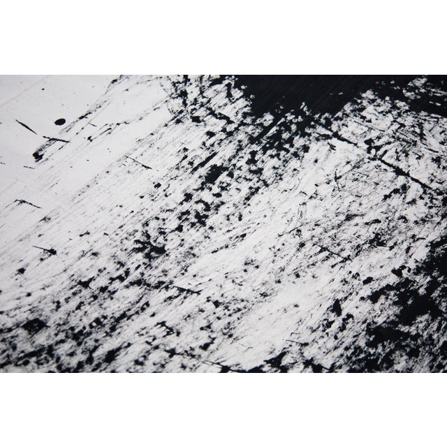 "Movement in Black and White 4" Contemporary Original Abstract Painting by Simon Findlay For Sale - Image 13 of 15