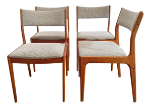 Vintage Danish Chairs, 1950s, Set of 4