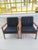 Ole Wanscher France & Son Teak Leather Armchairs - A Pair For Sale - Image 9 of 14