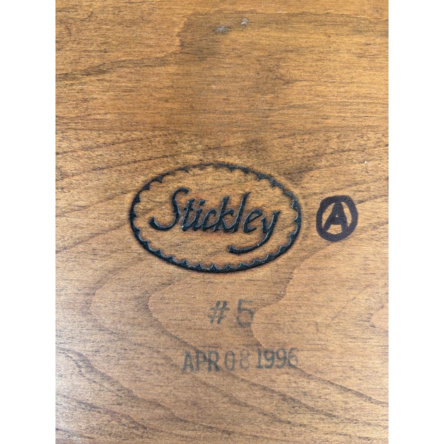 (A) Stickley Cherry & Oak Hoop Back Arm Chair For Sale - Image 10 of 10