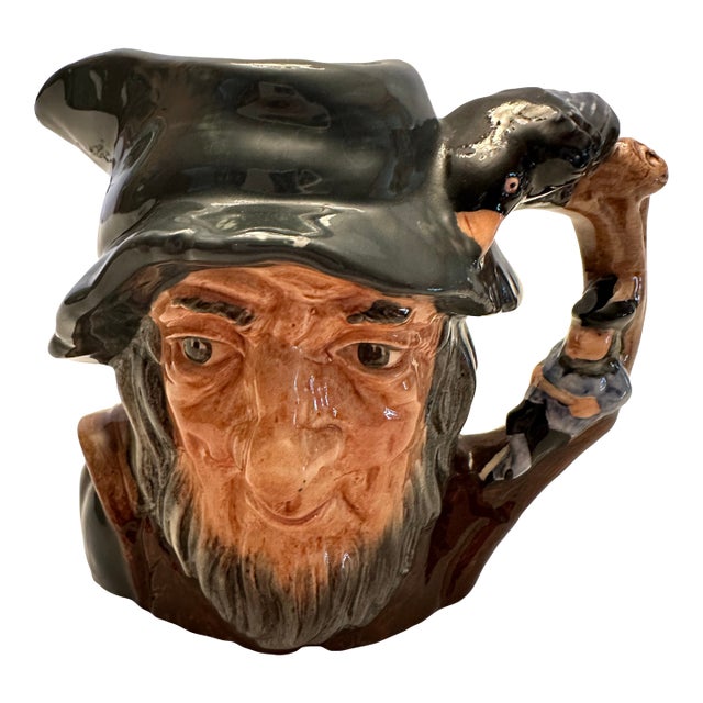 1950s Vintage England Royal Doulton Toby Mini Mug "Rip Van Winkle" D6463 For Sale