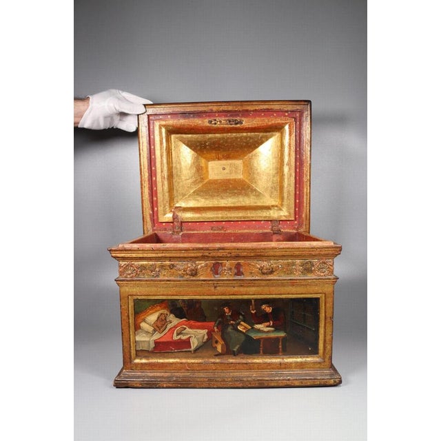 Spanish Renaissance Medical Box, 1550s For Sale - Image 6 of 14